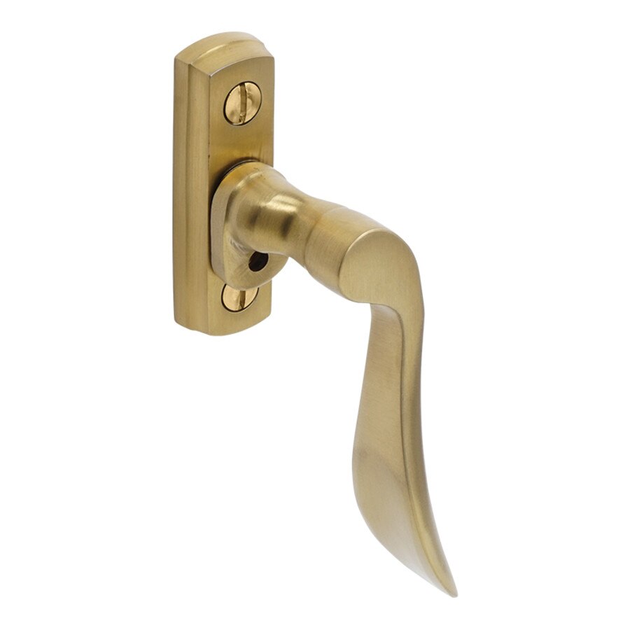 satin brass espag window handle